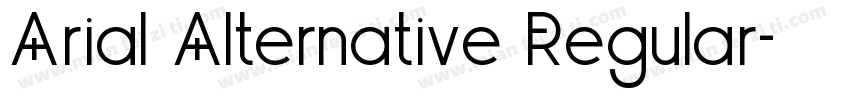 Arial Alternative Regular字体转换
